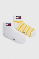 Ponožky Tommy Jeans 2-pak žltá farba, 701227799