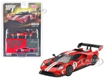 Ford GT MK II 1 Rosso Alpha Red with White Stripes Limited Edition to 2760 pieces Worldwide 1/64 Diecast Model Car by True Scale Miniatures