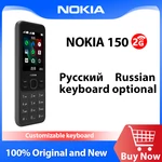 Original and New Nokia 150 2G Mobile Phone 2.4 Inch Dual SIM Cards Bluetooth FM Radio 1020mAh Feature Rugged Push-button Phone