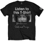 John Lennon Koszulka Listen Lady Unisex Black L