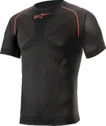 Alpinestars Ride Tech V2 Top Short Sleeve Summer Black Red XS/S Camisa funcional para moto