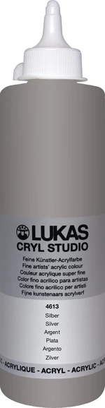 Lukas Cryl Studio Acrylic Paint 500 ml Silver Pintura acrílica