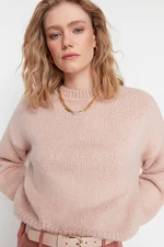 Trendyol Powder Powder Wide fit Soft Textured Basic Knitwear Sweater