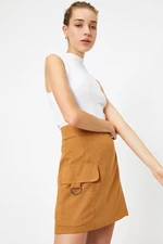 Koton Mini Skirt High Waist Cargo Pocket