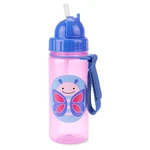 SKIP HOP Zoo hrnek s brčkem PP bez PVC a BPA motýl 12 m+ 385 ml