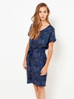 Dark blue patterned dress CAMAIEU - Women