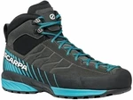 Scarpa Mescalito Mid GTX Shark/Azure 45,5 Pantofi trekking de bărbați