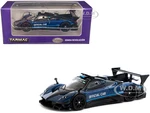 Pagani Zonda Revolucion Blue Metallic and Black "Official Car Suzuka 10 Hours" (2019) "Global64" Series 1/64 Diecast Model Car by Tarmac Works