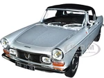 1967 Peugeot 404 Cabriolet Silver Metallic 1/18 Diecast Model Car by Norev