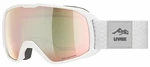 UVEX Xcitd White Mat Mirror Rose/CV Green Okulary narciarskie