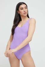 Jednodílné plavky OAS fialová barva, měkký košík