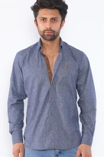 G713 DEWBERRY MEN'S SHIRT-NAVY BLUE