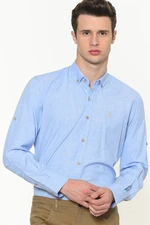 G682 DEWBERRY MEN'S SHIRT-LIGHT BLUE
