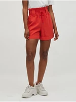 Orange shorts VILA Ruby - Women's