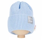 Detská zimní čepice Have Fun - modrá, BABY NELLYS, vel. 62-74 (3-9m)