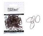 Gumičky do vlasov Eurostil Profesional TPU Hair Elastics For Hairstyles - hnedé, 50 ks (06810)
