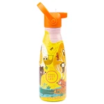 Cool Bottles Dětská nerezová termolahev Kids 3D třívrstvá 260 ml - žlutá