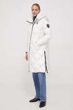 Péřová bunda Blauer dámská, bílá barva, zimní