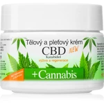 Bione Cosmetics Cannabis CBD výživný krém na obličej a tělo s CBD 260 ml
