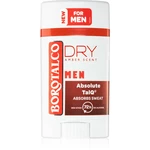 Borotalco MEN Dry tuhý dezodorant 72h pre mužov Amber Scent 40 ml