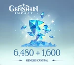 Genshin Impact - 6,480 + 1,600 Genesis Crystals Reidos Voucher