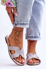 Women's classic suede slippers Grey Evana