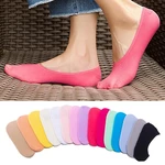Breathable Non-slip Summer Color Girls Ladies Ankle Thin Slipper Short Boat Socks Women Cotton Invisible No Show Socks