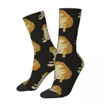 Hip Hop Vintage Cheems Distressed Crazy Men's Socks Dog Unisex Harajuku Pattern Printed Happy Novelty Crew Sock Boys Gift