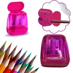 Colorful Pencil Sharpener Manual Pencil Sharpeners Compact Pencil Dual Sharpene Holes Sharpeners With Colored Lid Pencil A5C3