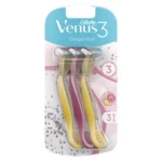 GILLETTE Venus3 Dragonfruit Dámske pohotové holiace strojčeky 3 ks