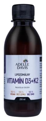 ADELLE DAVIS Lipozomálny Vitamín D3+K2 200 ml