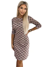 Women's dress with gold zippers Numoco