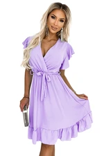 Dress with ruffle, neckline and binding Numoco