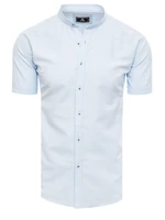 Pánská košile s krátkým rukávem modrá Dstreet