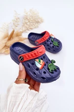 Detské penové ľahké sandále Crocs tmavomodré Sweets