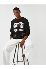 Koton Far East Printed Long Sleeved T-Shirt