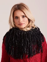 Black scarf with lining