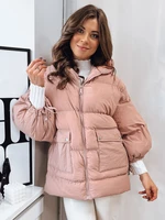 Women's quilted jacket PARIMA, pink Dstreet z