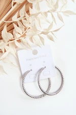 Fashion silver hoop earrings