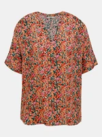 Pink-orange floral loose blouse ONLY Nova - Women