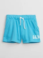 Blue girls' shorts with GAP logo