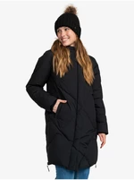 Černý dámský zimní prošívaný kabát Roxy Abbie - Dámské