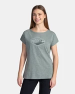 Dark green women's T-shirt with print Kilpi NELLIM