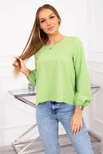 Elegant flowing blouse light green