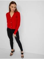 Orsay Red Ladies Cardigan with Wool - Ladies