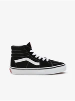 Boys' white and black suede ankle boots VANS SK8-Hi - unisex