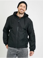 Black Men's Lightweight Jacket with Detachable Hood Tom Tailor Denim - Men's