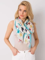 Blue scarf with star motif
