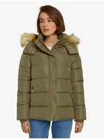 Khaki Women's Winter Quilted Jacket Tom Tailor Denim - Women