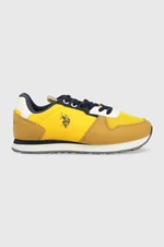 Dětské sneakers boty U.S. Polo Assn. žlutá barva